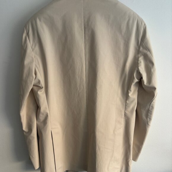 $5000 Loro Piana 3 Roll 2 Beige/ Cream Cotton Sport Coat/ Blazer/ Jacket - 44 - Picture 10 of 16